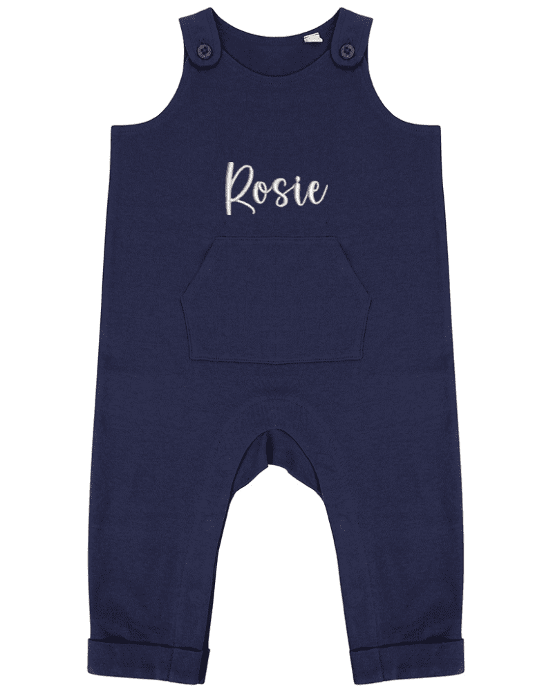 Navy Organic Cotton Dungarees - Flossie & George