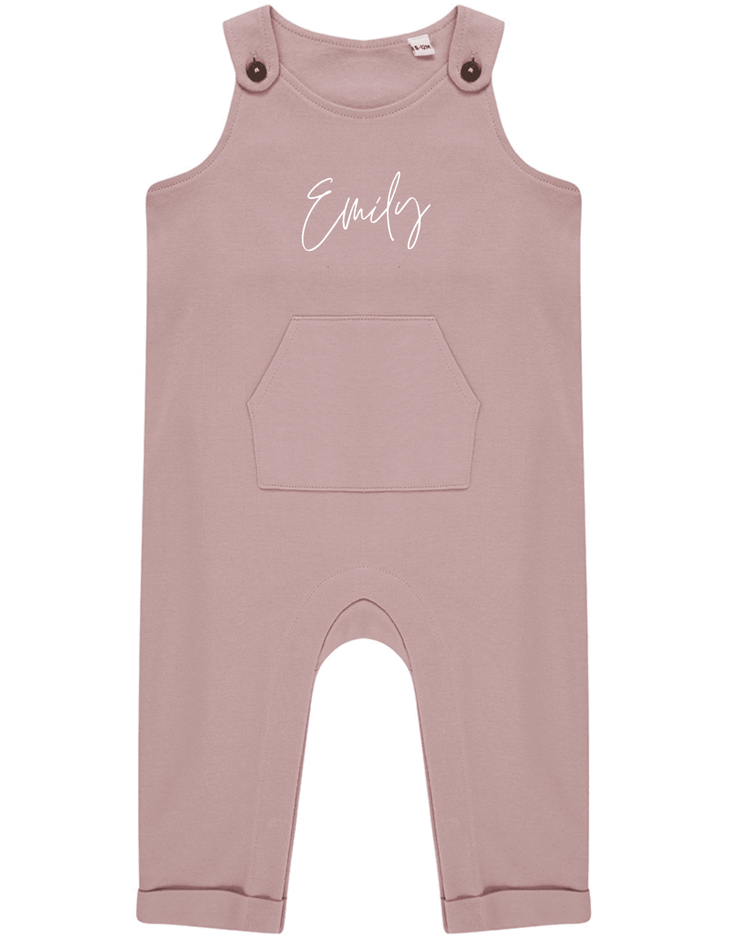 Pink Organic Cotton Dungarees - Flossie & George