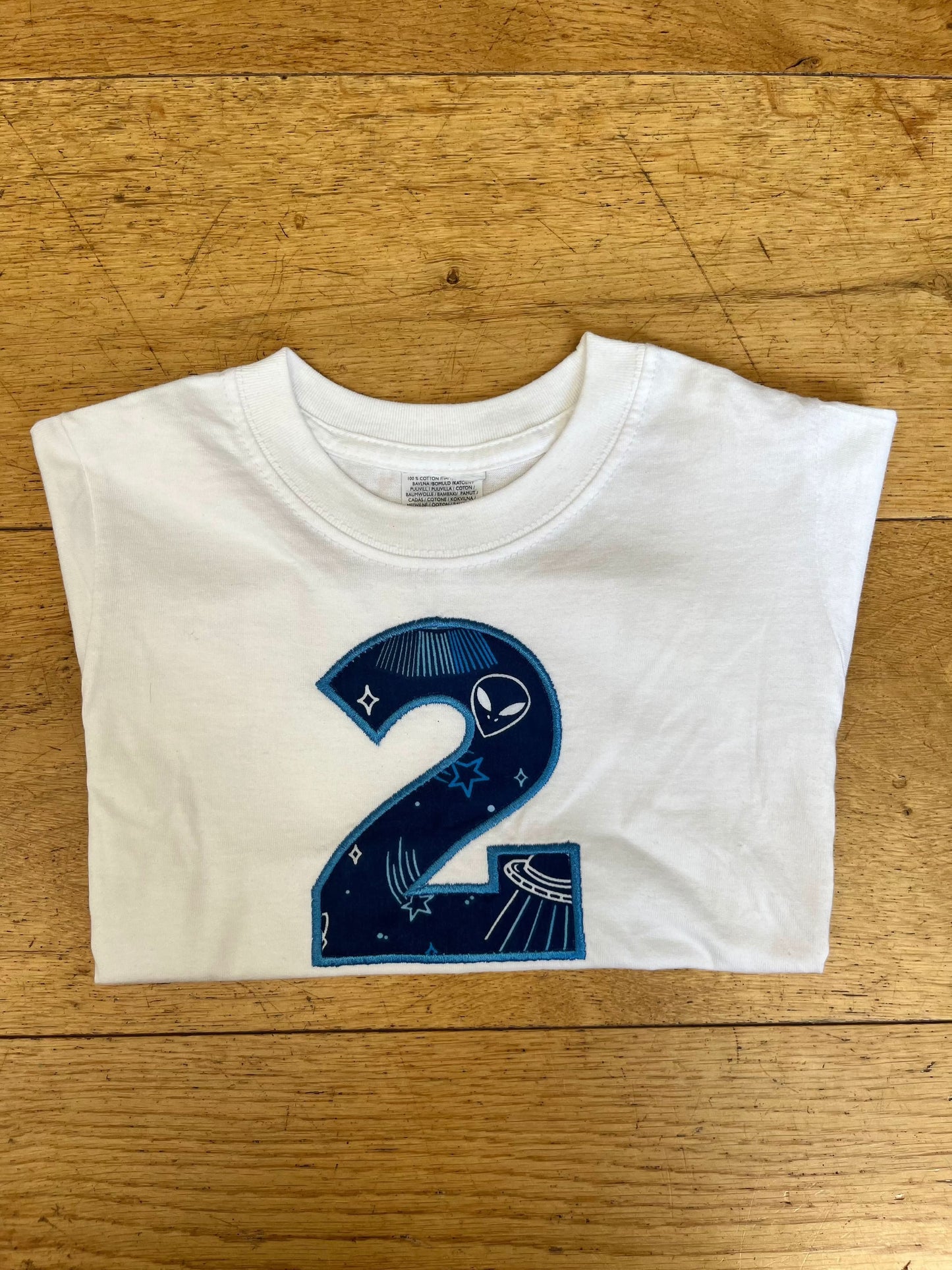 Embroidered Space Age 2 T-Shirt - Flossie & George