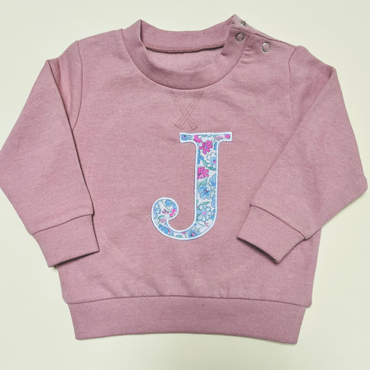 Embroidered Initial Sustainable Sweatshirt - Flossie & George