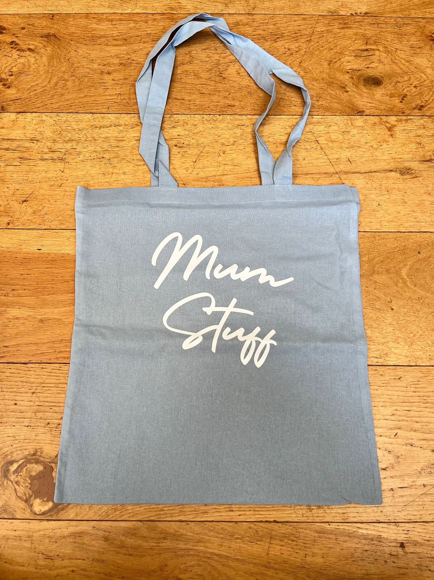 Mum Stuff Natural Dyed Canvas Tote Bag (5 Colours) - Flossie & George