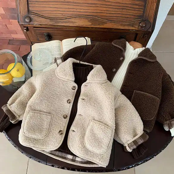 Borg Teddy Jacket | Baby Borg Jacket | 12M - 8Y - Flossie & George