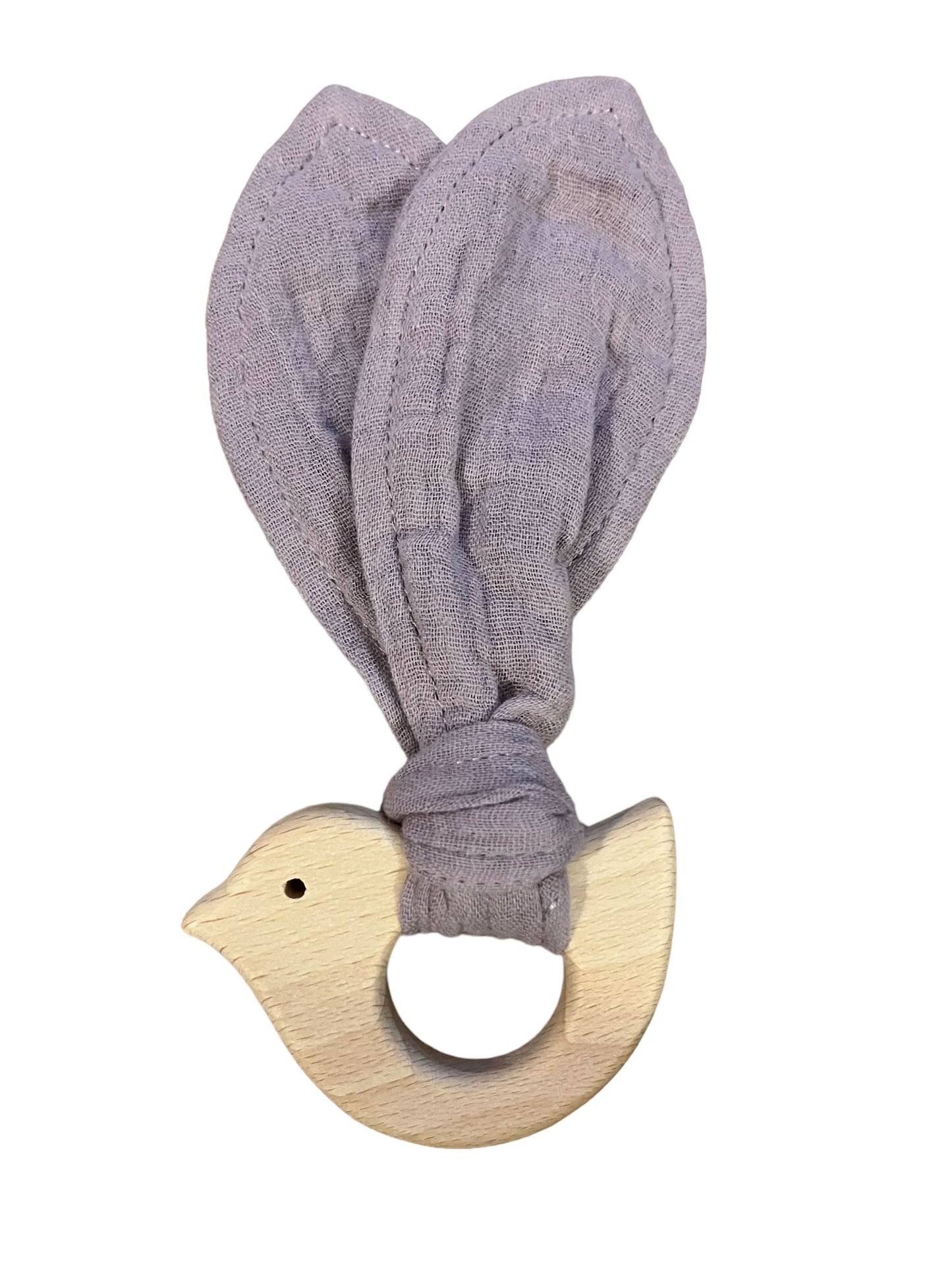 Purple Muslin Teether - Flossie & George