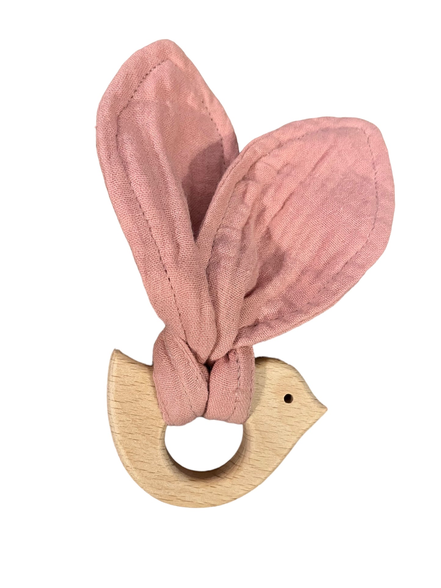 Pink Muslin Teether - Flossie & George