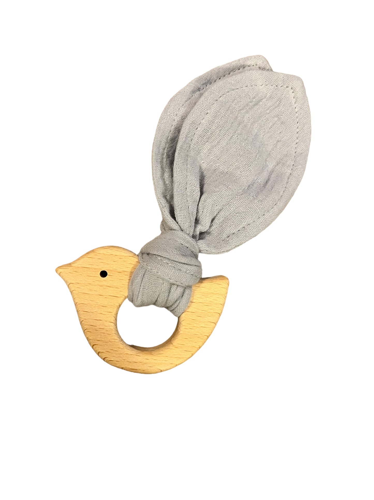 Blue Muslin Teether - Flossie & George