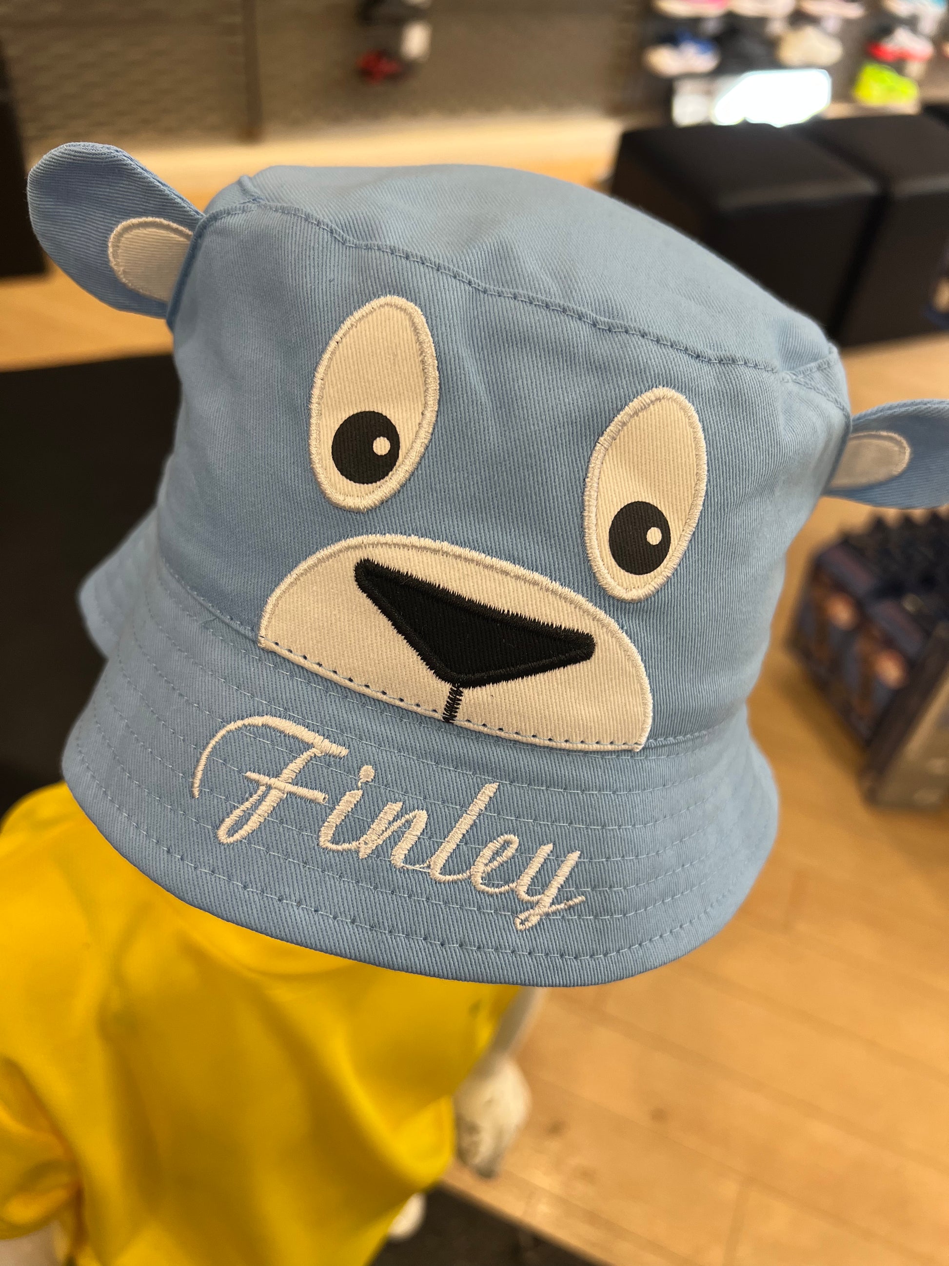 Personalised Children's Animal Bucket Hat | Character Sun Hat 6m-5y - Flossie & George