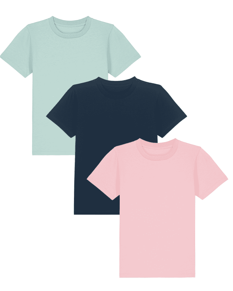 3 Pack Organic Cotton T-Shirts - Flossie & George