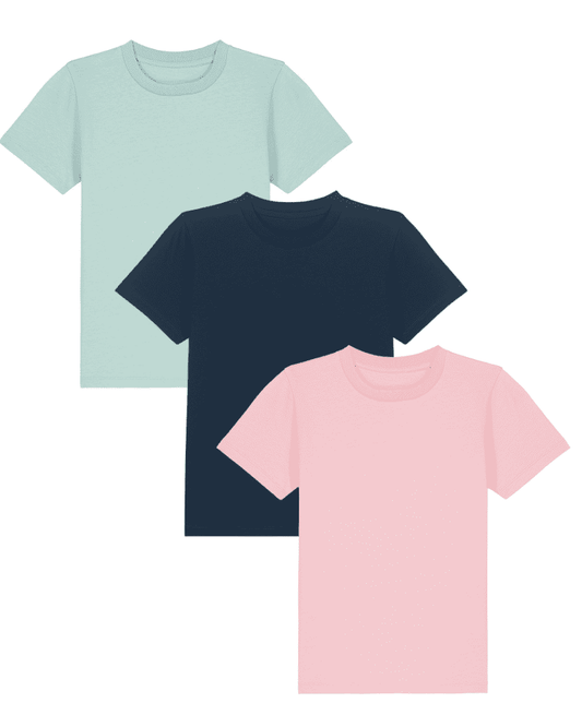 3 Pack Organic Cotton T-Shirts - Flossie & George