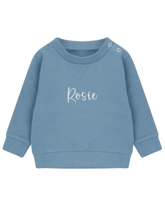 Stone Blue Sustainable Sweatshirt - Flossie & George