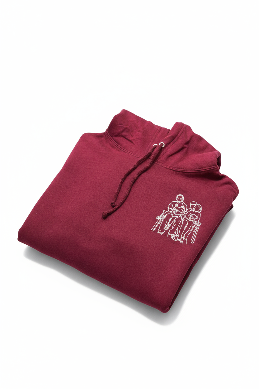Personalised Embroidered Portrait Hoodie