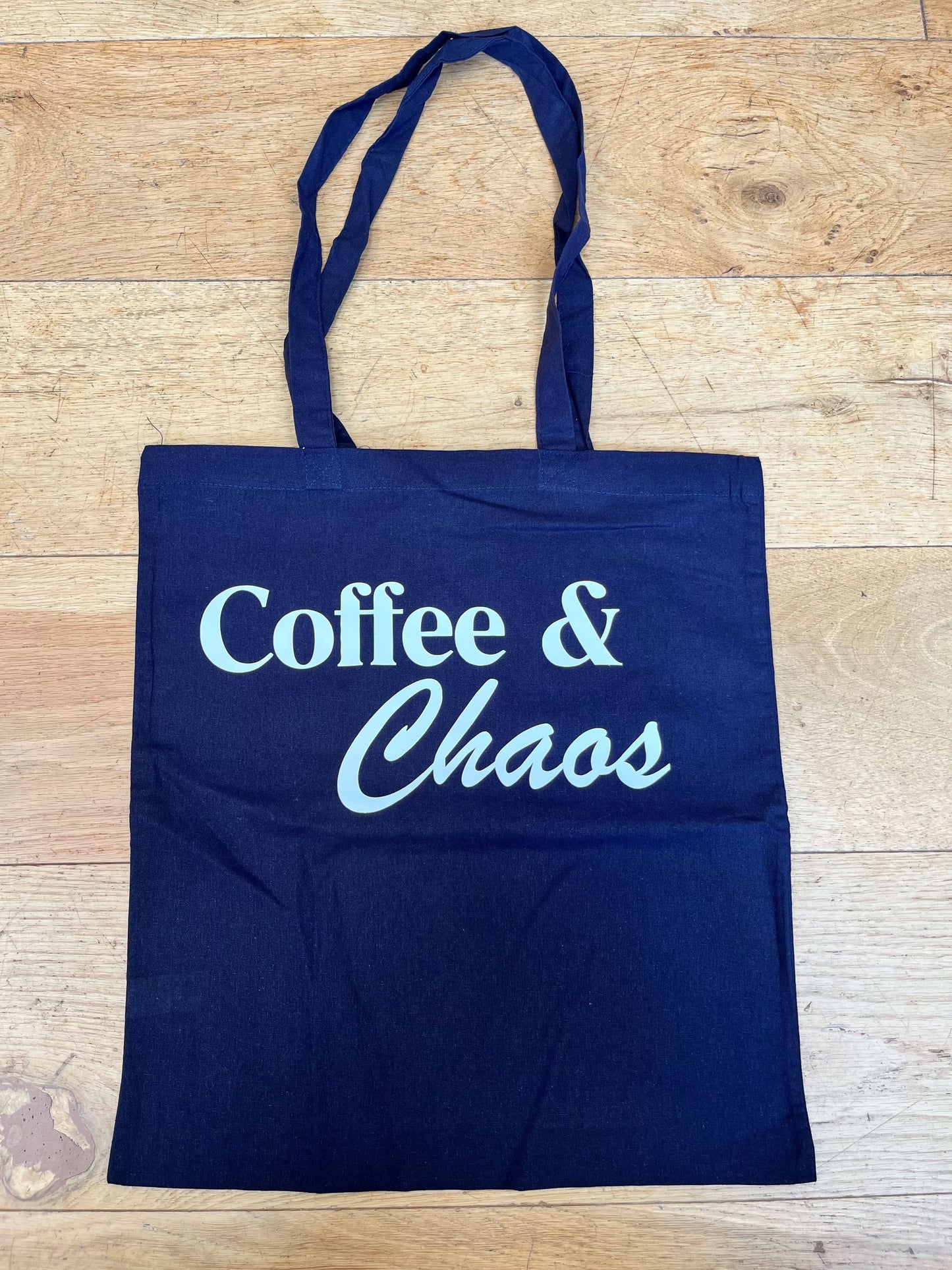 Coffee & Chaos Natural Dyed Canvas Tote Bag (5 Colours) - Flossie & George