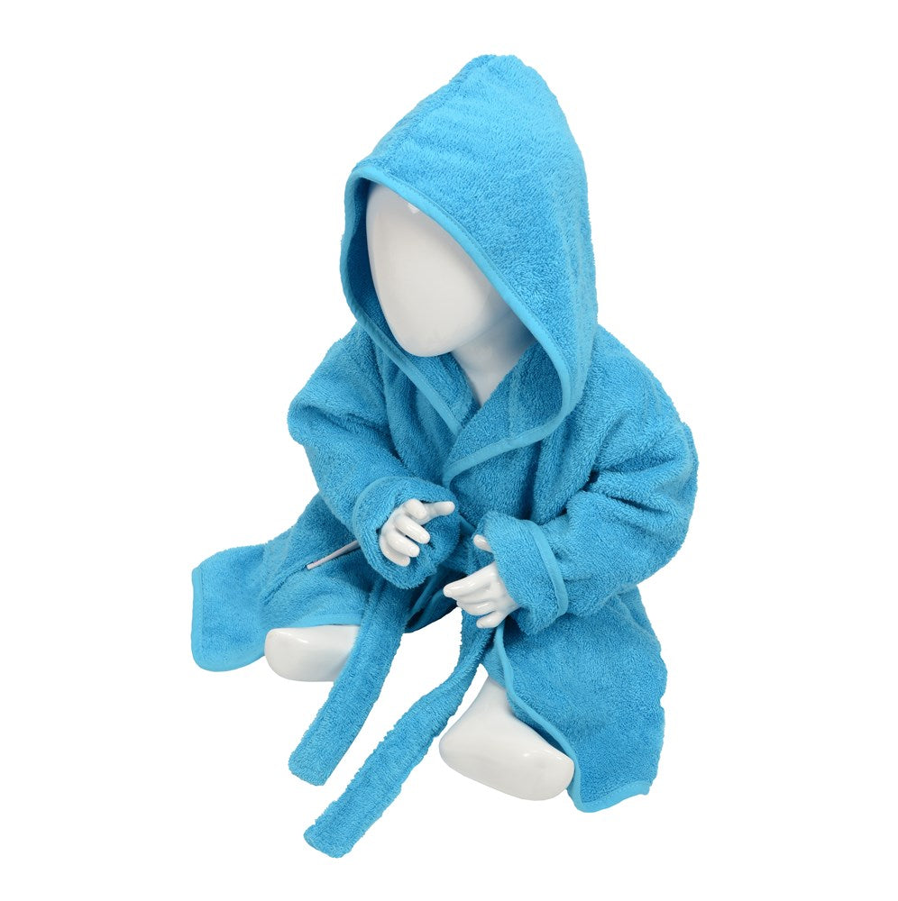 Baby Aqua Hooded Cotton Bath Robe