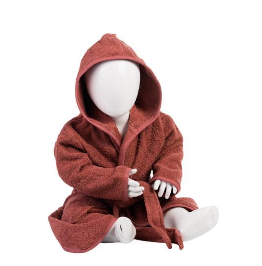 Baby Altrosa Hooded Cotton Bath Robe - Flossie & George