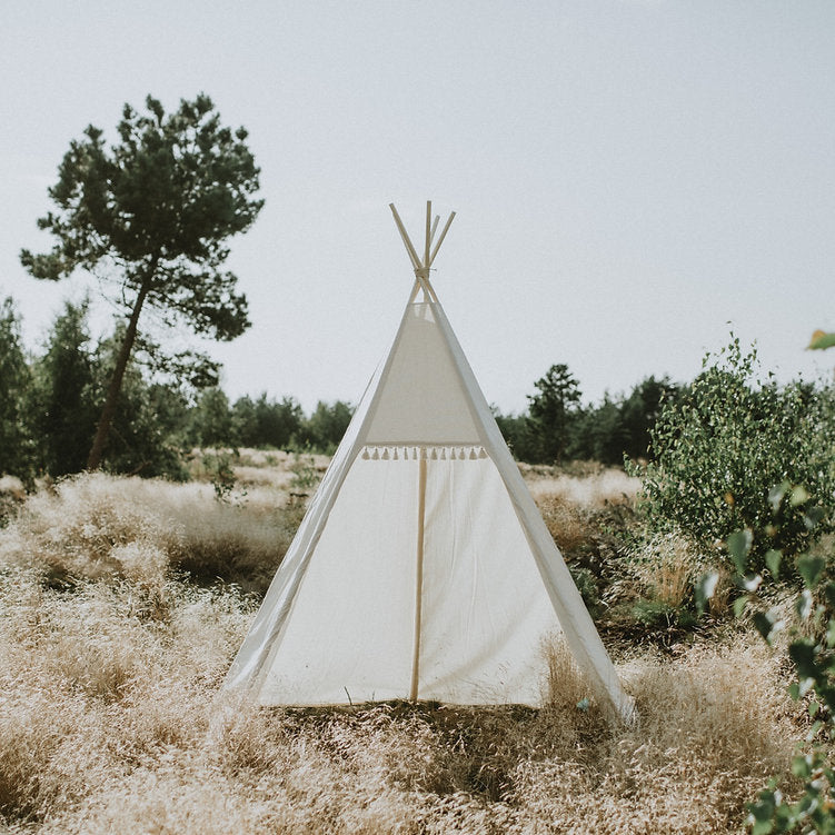MINICAMP Outdoor Teepee Tent for Adults and Kids 7.8 ft Tall - Flossie & George