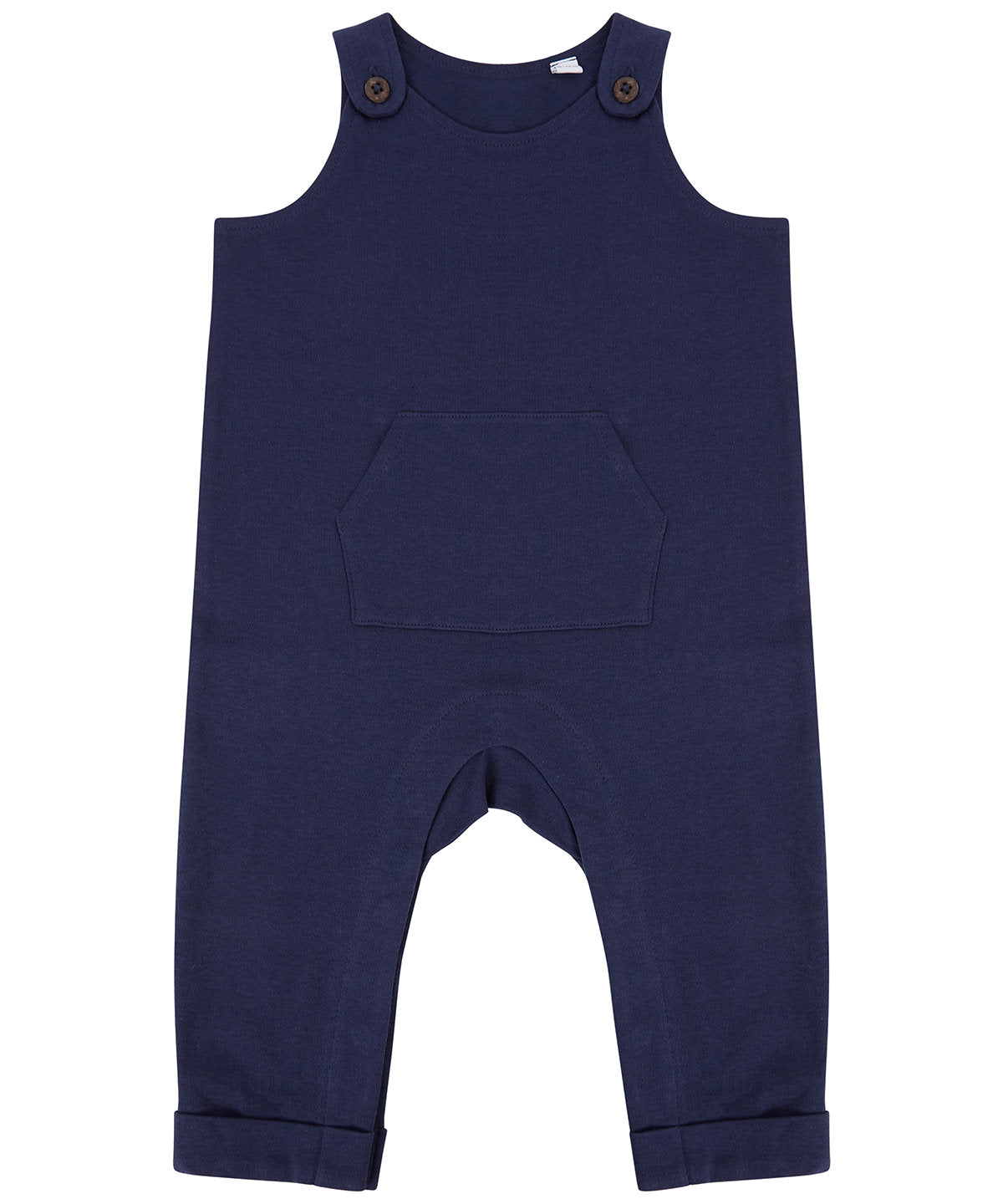 Embroidered Initial Navy Organic Cotton Dungarees - Flossie & George