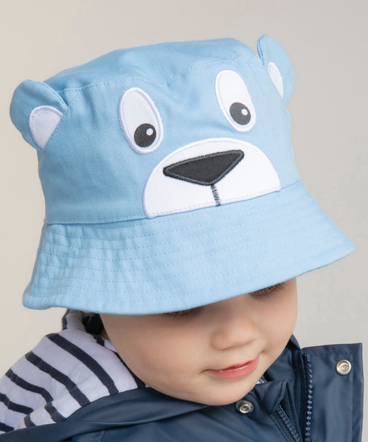 Personalised Children's Animal Bucket Hat | Character Sun Hat 6m-5y - Flossie & George