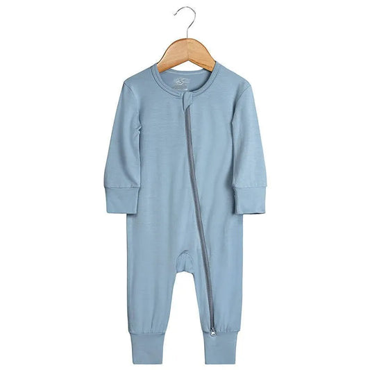 Blue Baby Super Soft 2-Way Zip Sleepsuit - Flossie & George