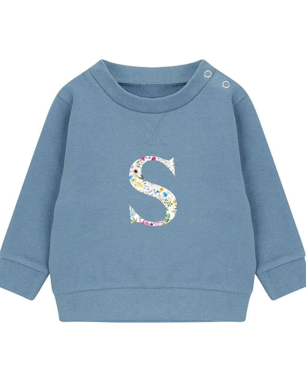 Embroidered Initial Sustainable Sweatshirt - Flossie & George