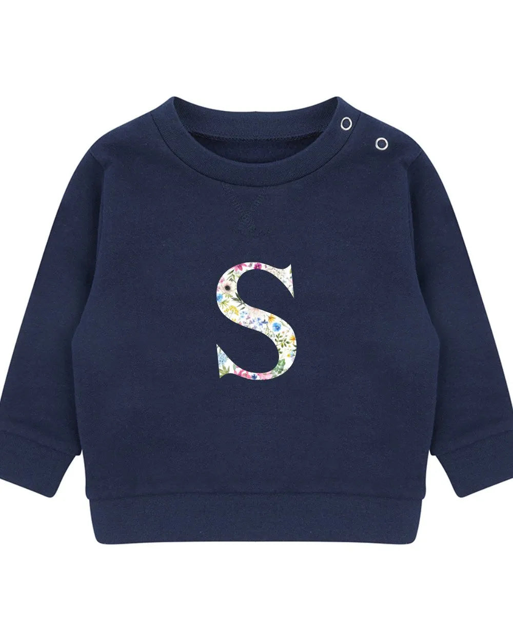 Embroidered Initial Sustainable Sweatshirt - Flossie & George