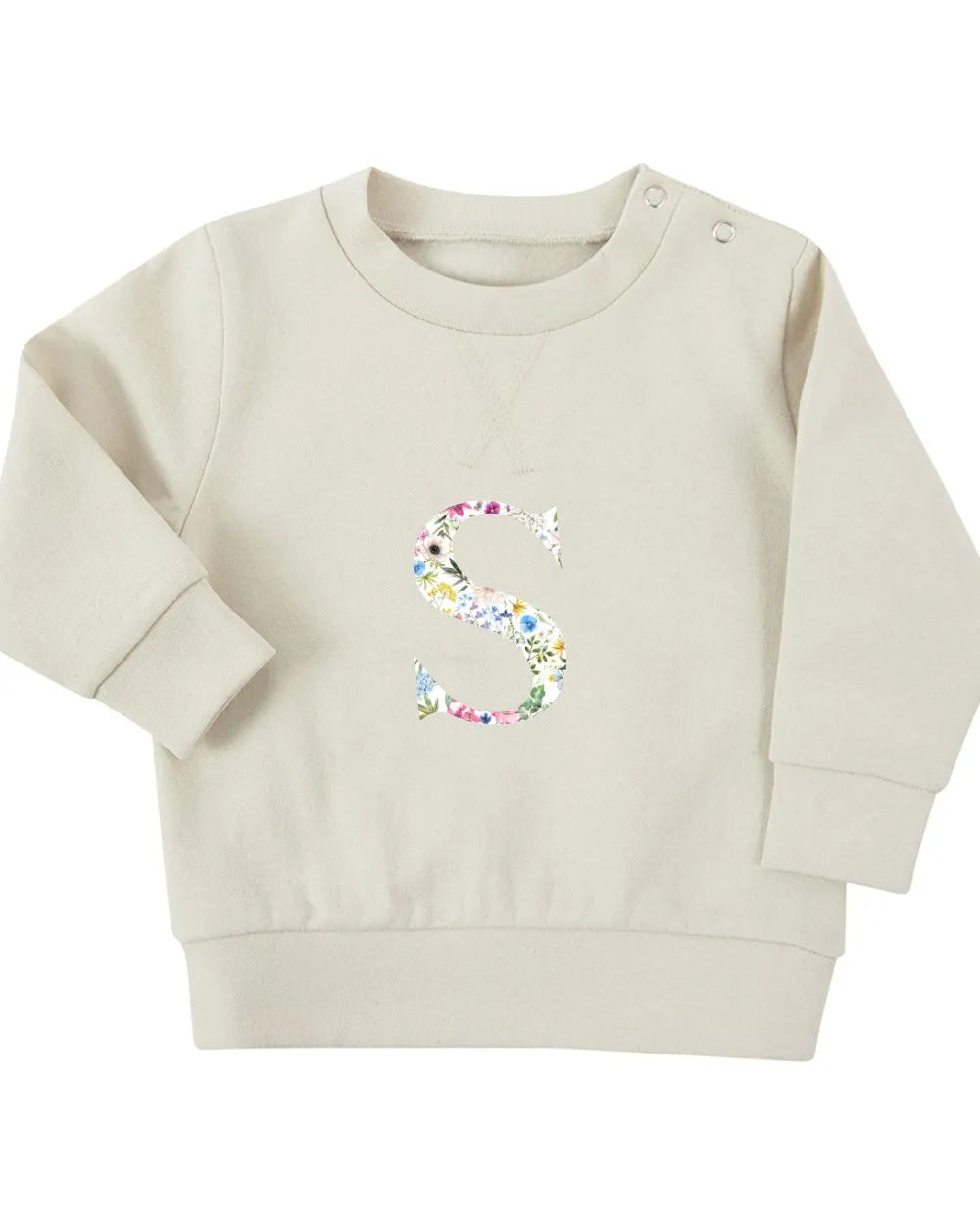 Embroidered Initial Sustainable Sweatshirt - Flossie & George