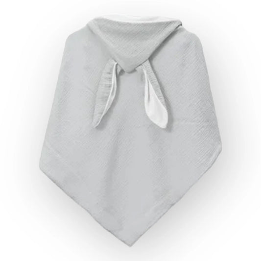 Grey Organic Hooded Bunny Towel - Flossie & George