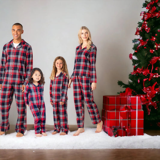 Matching Family Tartan Christmas PJs - Flossie & George