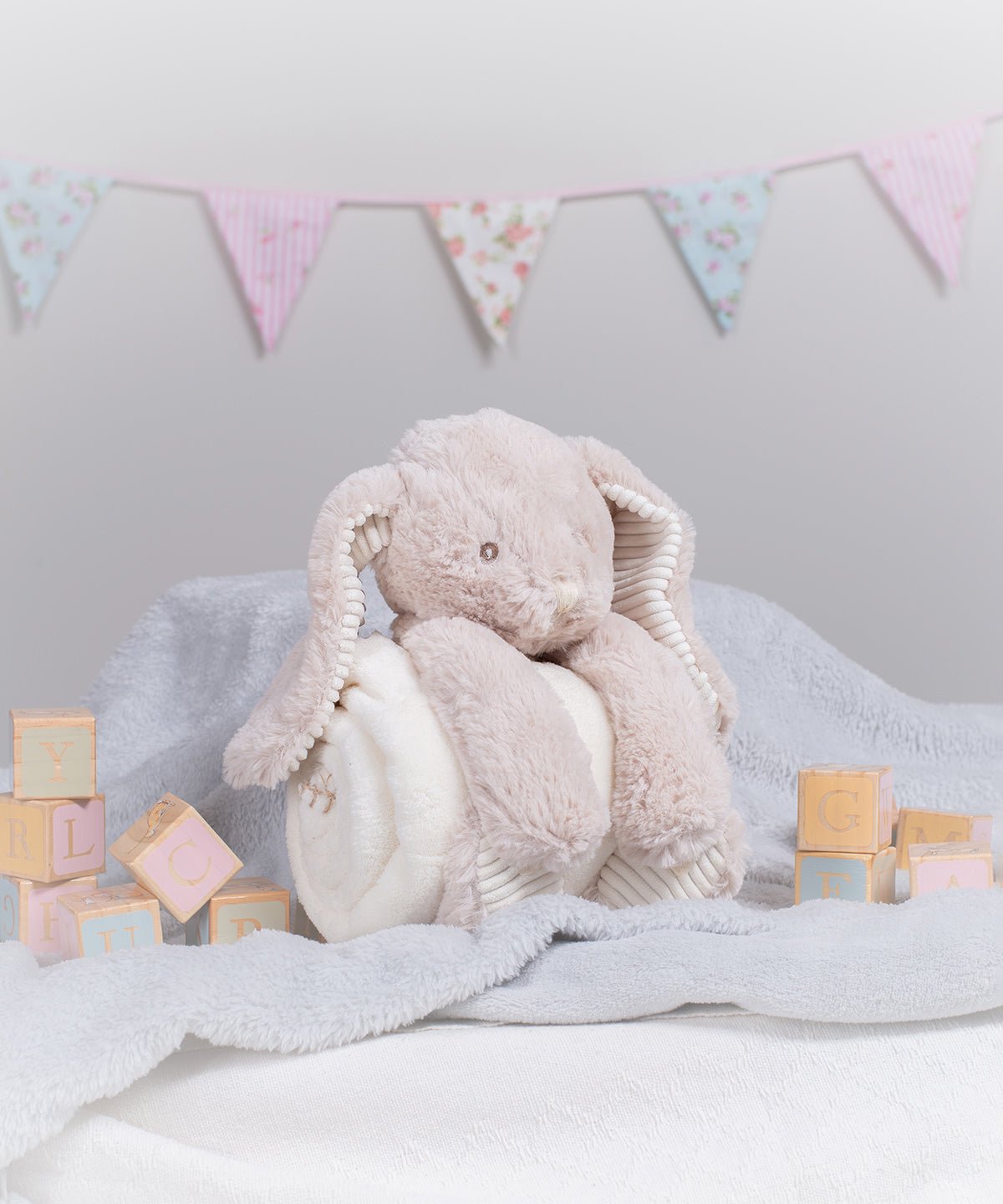 Rabbit with Blanket - Flossie & George