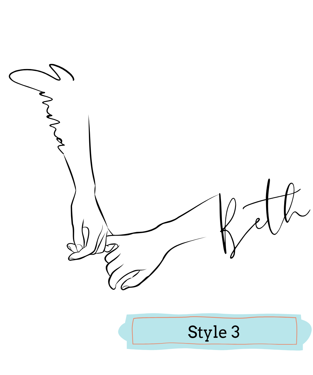 Personalised Embroidered Hands Hoodie