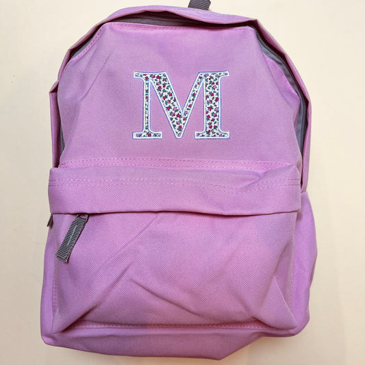 Embroidered Initial Junior Backpack