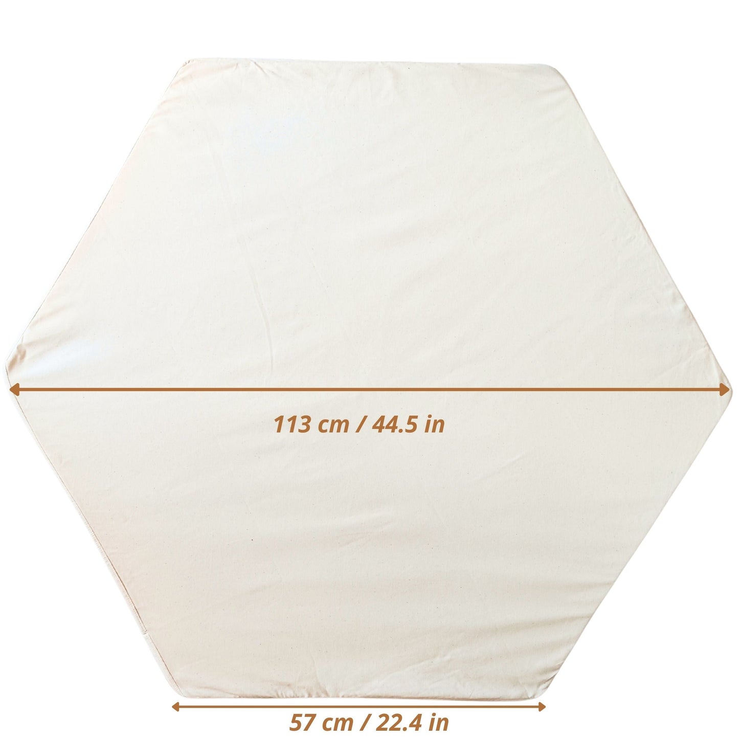 MINICAMP Hexagon Kids' Playmat in Ecru - Fits Pavilion Playhouse - Flossie & George