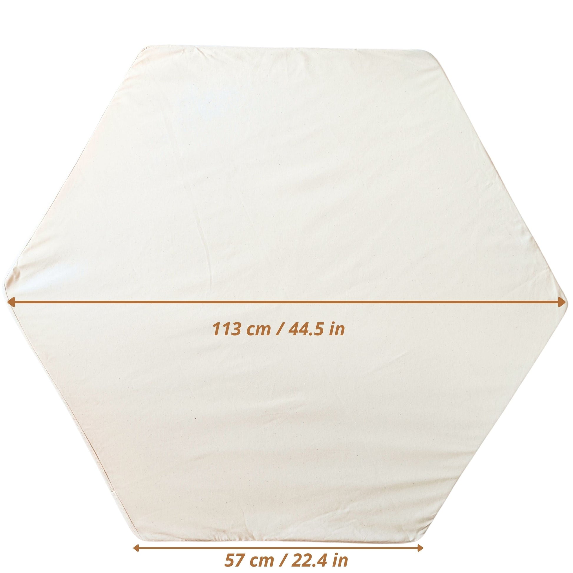 MINICAMP Hexagon Kids' Playmat in Ecru - Fits Pavilion Playhouse - Flossie & George