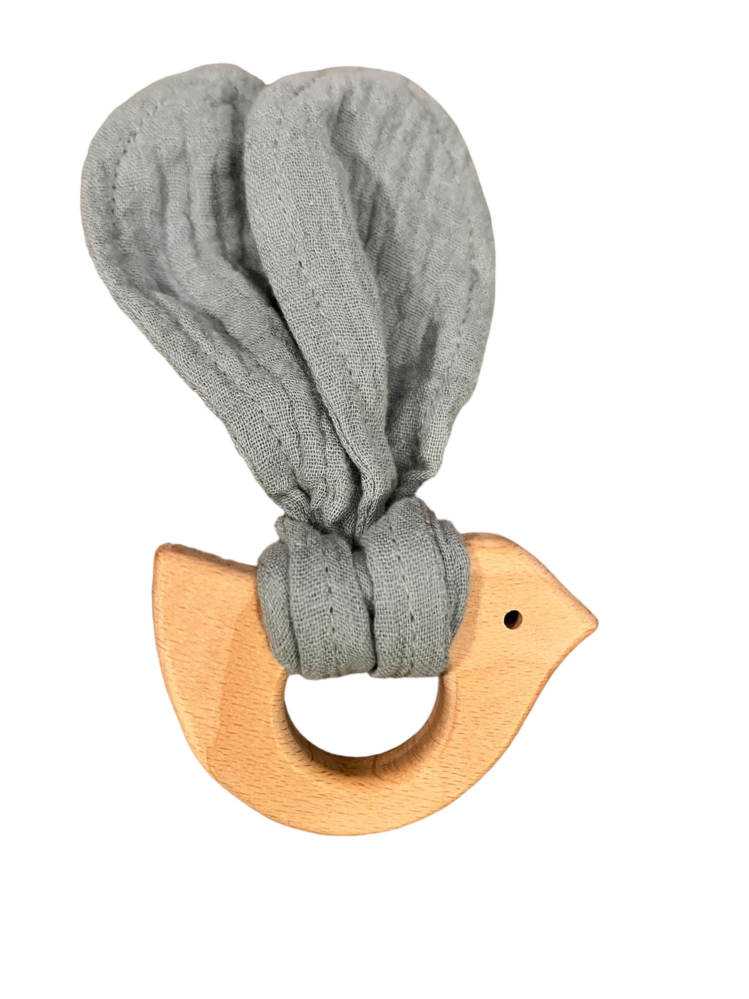 Green Muslin Teether - Flossie & George