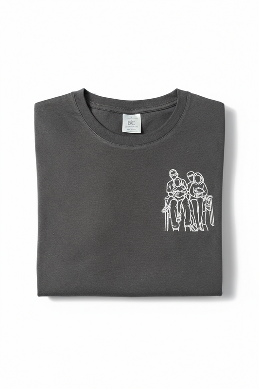 Women's Embroidered Portrait T-Shirt - Flossie & George