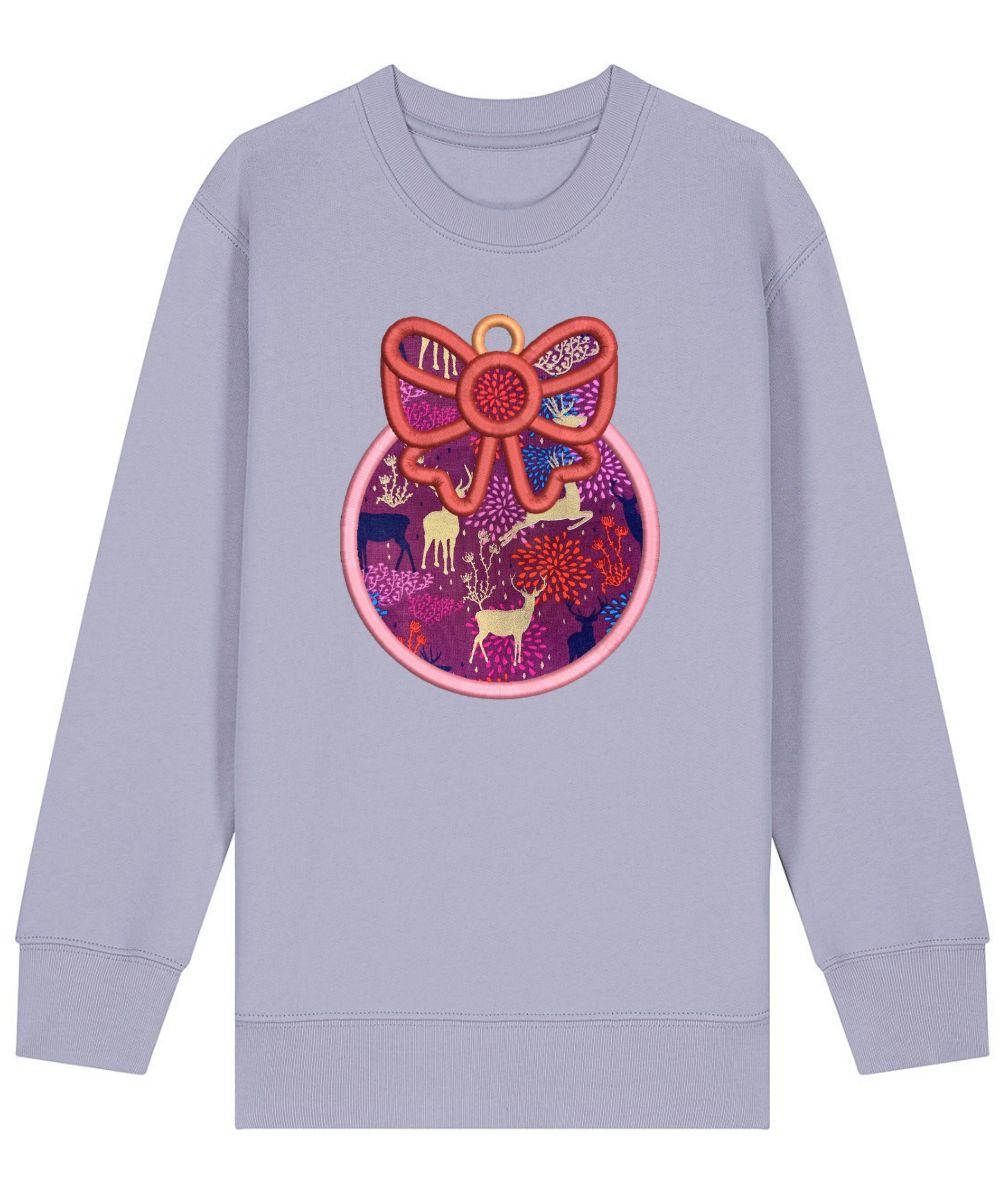 Personalised Kids’ Christmas Sweatshirt – Custom Appliqué Design (6 months–12 Years)