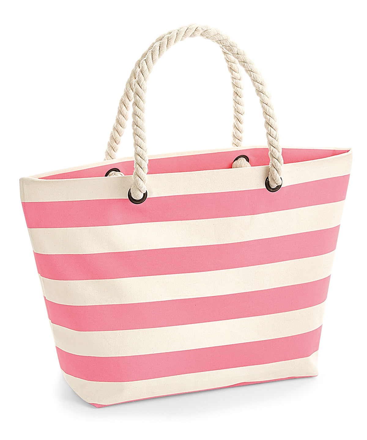 Nautical Beach Bag - Striped Canvas Tote - Flossie & George